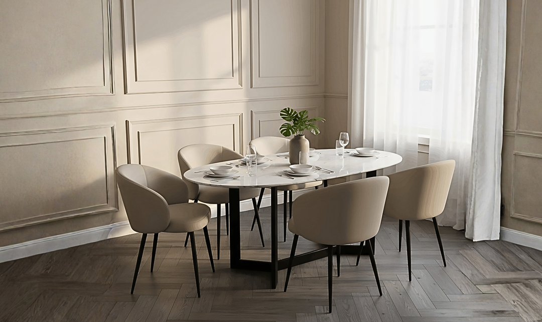 Manhattan Comfort Looma Metal Vegan Leather Side Chair-JenniferFurniture