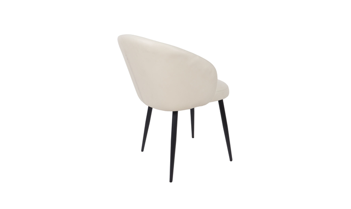 Manhattan Comfort Looma Metal Vegan Leather Side Chair-JenniferFurniture