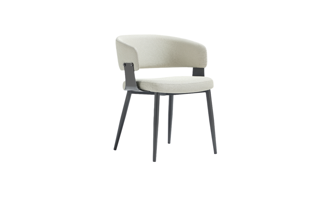 Manhattan Comfort Vegan Leather Luce Metal Base Dining Chair