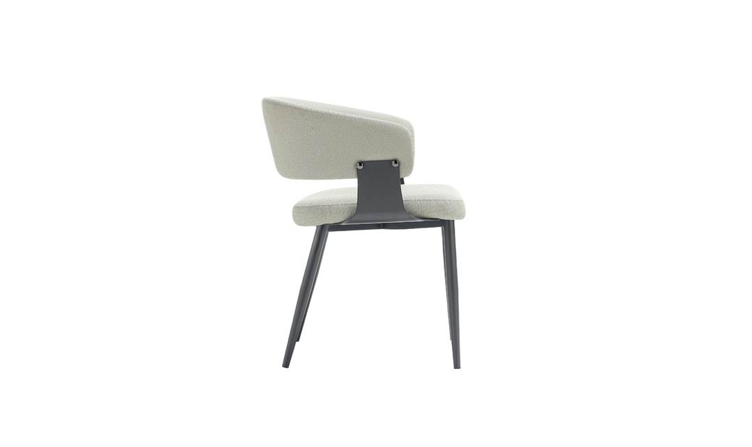 Manhattan Comfort Vegan Leather Luce Metal Base Dining Chair