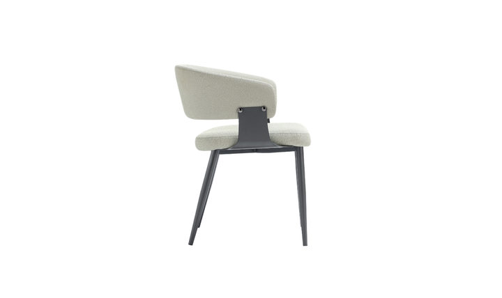 Manhattan Comfort Vegan Leather Luce Metal Base Dining Chair