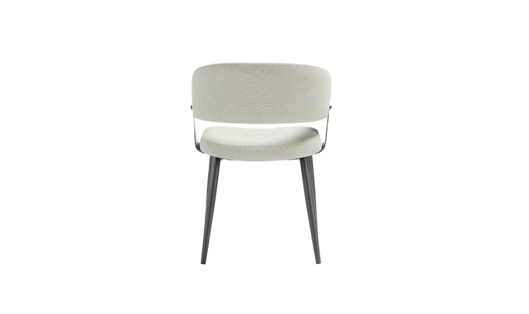 Manhattan Comfort Vegan Leather Luce Metal Base Dining Chair