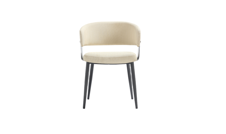 Manhattan Comfort Vegan Leather Luce Metal Base Dining Chair