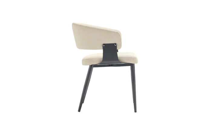 Manhattan Comfort Vegan Leather Luce Metal Base Dining Chair