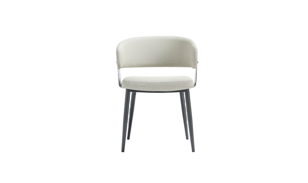 Manhattan Comfort Vegan Leather Luce Metal Base Dining Chair