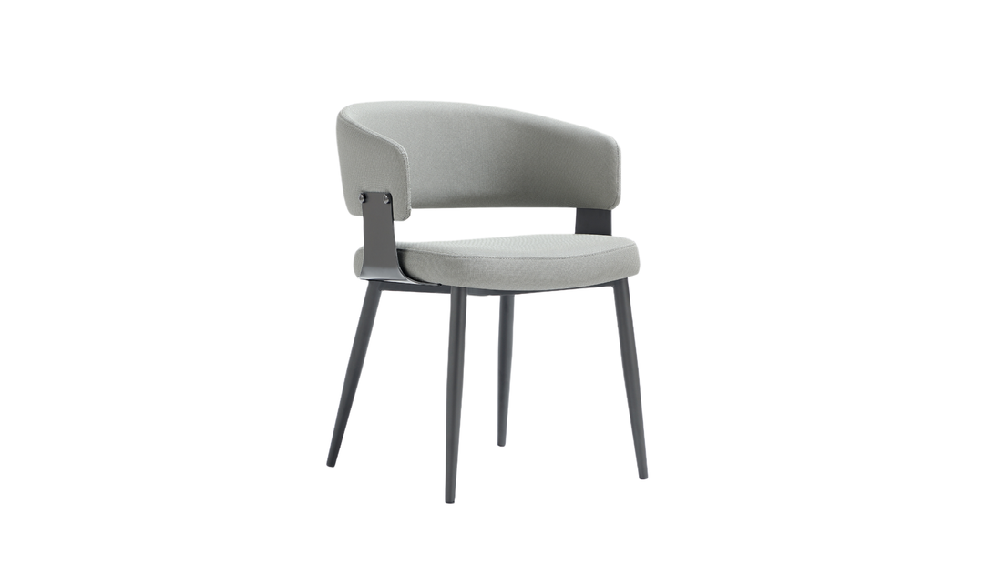 Manhattan Comfort Vegan Leather Luce Metal Base Dining Chair