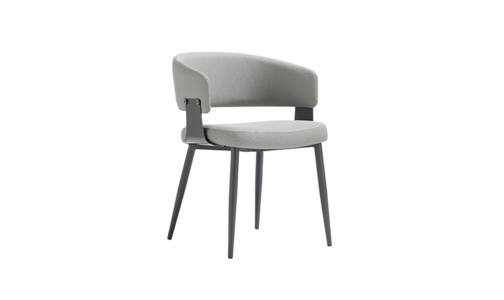 Manhattan Comfort Vegan Leather Luce Metal Base Dining Chair