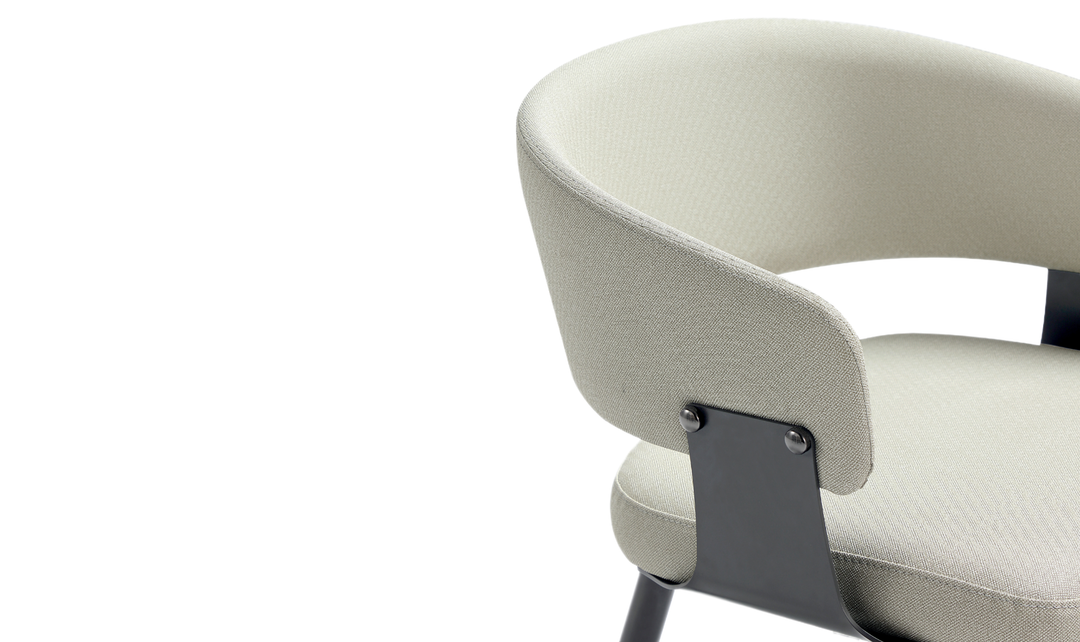 Manhattan Comfort Vegan Leather Luce Metal Base Dining Chair