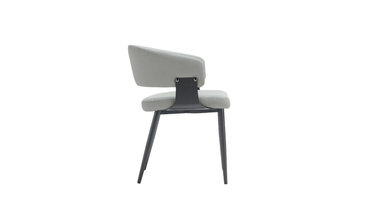 Manhattan Comfort Vegan Leather Luce Metal Base Dining Chair