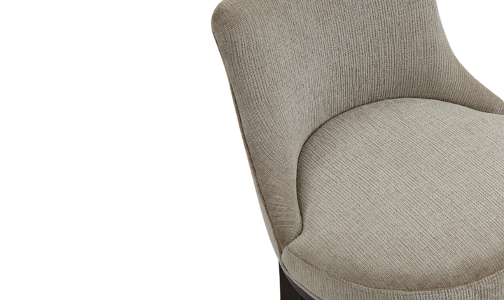 Manhattan Comfort Lucia Chenille Wood Counter Stool-Jennifer Furniture