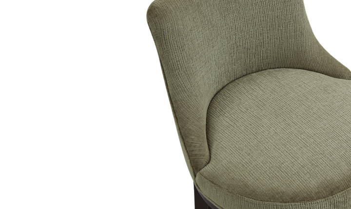 Manhattan Comfort Lucia Chenille Wood Counter Stool-Jennifer Furniture