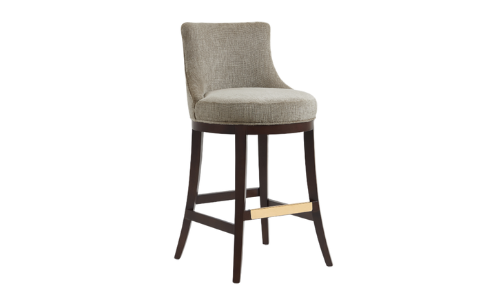 Manhattan Comfort Lucia Wooden Upholstered Chenille Barstool