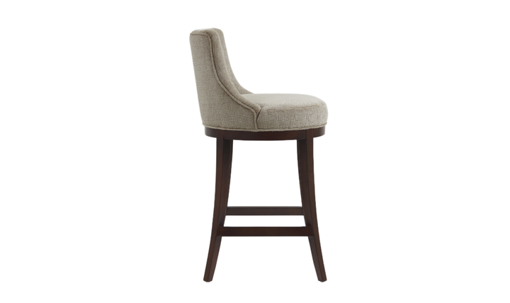 Manhattan Comfort Lucia Wooden Upholstered Chenille Barstool