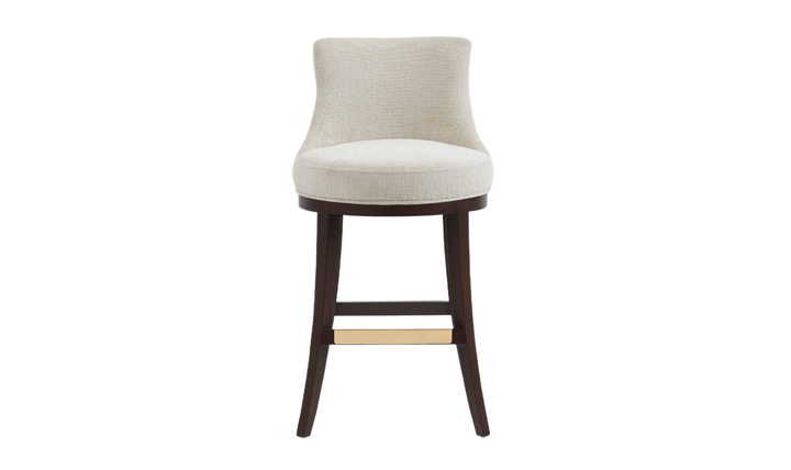 Manhattan Comfort Lucia Wooden Upholstered Chenille Barstool-jennifer