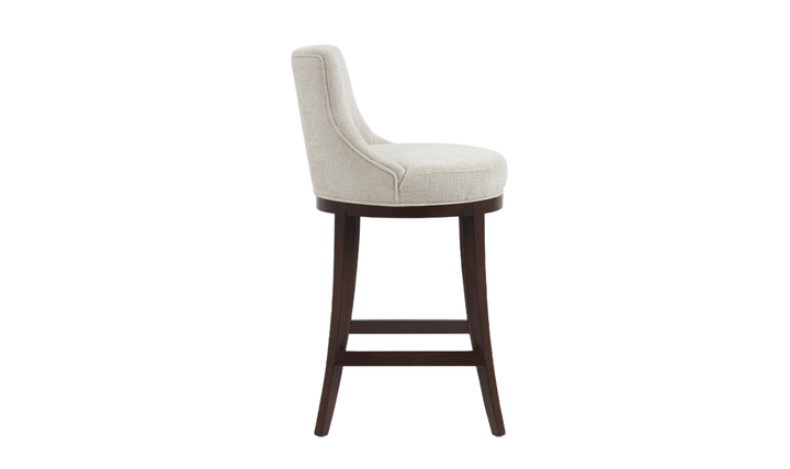 Manhattan Comfort Lucia Wooden Upholstered Chenille Barstool-jennifer