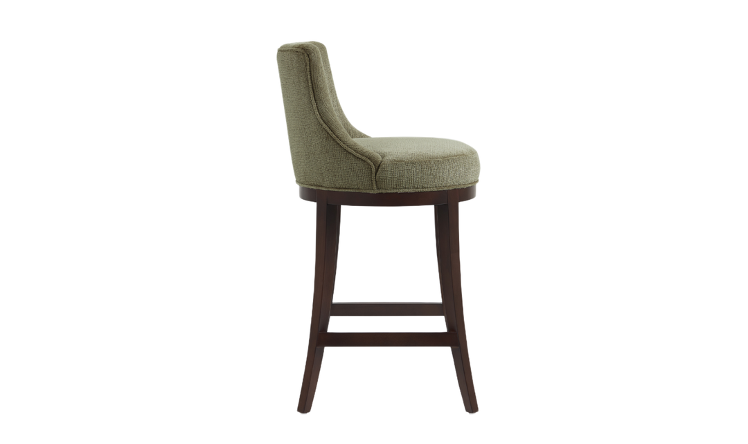 Manhattan Comfort Lucia Wooden Upholstered Chenille Barstool-jennifer