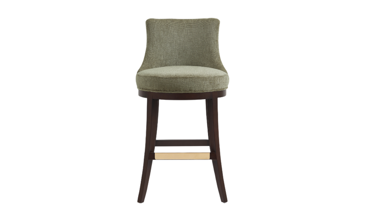 Manhattan Comfort Lucia Wooden Upholstered Chenille Barstool-jennifer