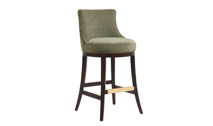 Manhattan Comfort Lucia Wooden Upholstered Chenille Barstool-jennifer