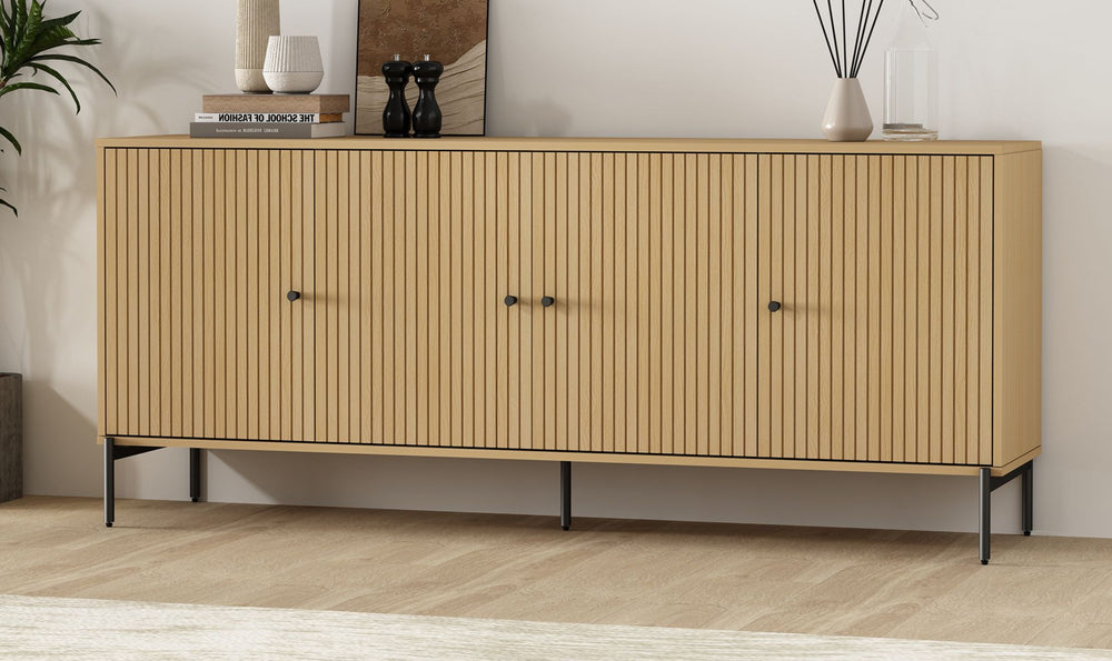 Manhattan Comfort Magnolia Wooden Sideboard-Jenniferfurniture