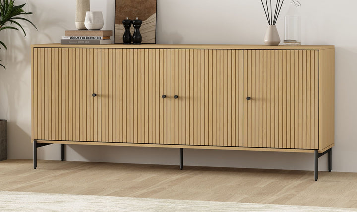 Manhattan Comfort Magnolia Wooden Sideboard-Jenniferfurniture