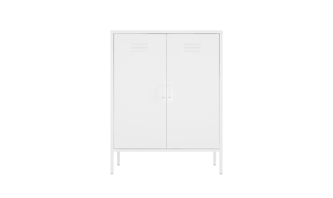 Manhattan Comfort Naomi Metal Accent Cabinet With Adjustable Shelves