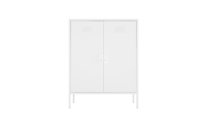 Manhattan Comfort Naomi Metal Accent Cabinet With Adjustable Shelves