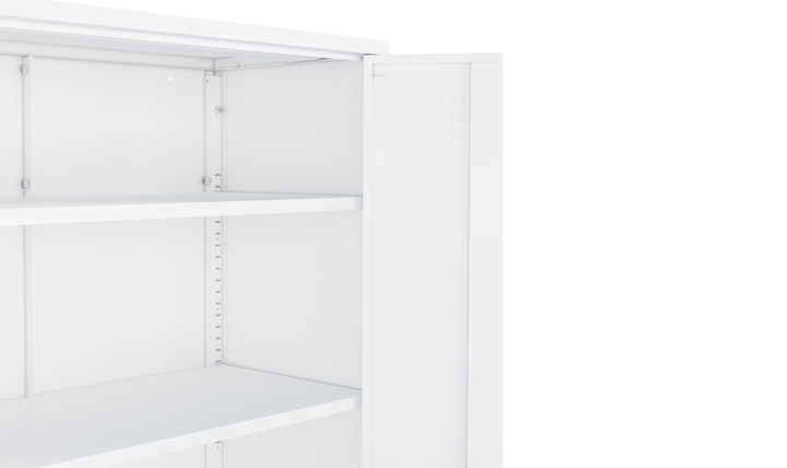 Manhattan Comfort Naomi Metal Accent Cabinet With Adjustable Shelves