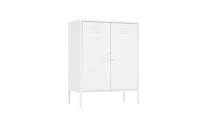 Manhattan Comfort Naomi Metal Accent Cabinet With Adjustable Shelves