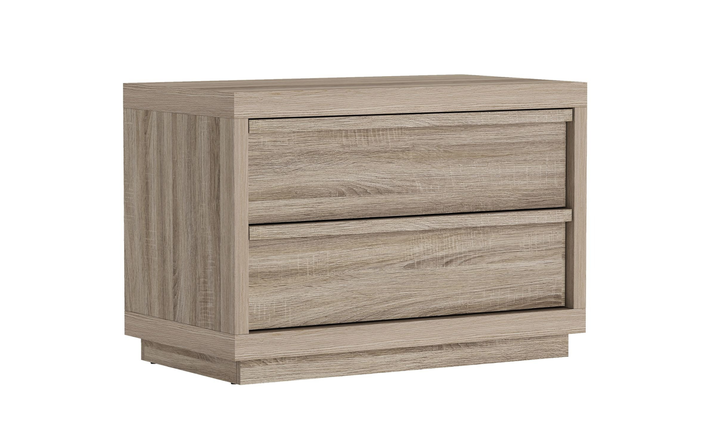 Manhattan Comfort Navis Wooden Nightstand With Two Drawers-Jennifer Furniture