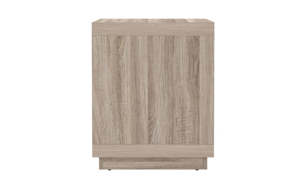 Manhattan Comfort Navis Wooden Nightstand With Two Drawers-Jennifer Furniture