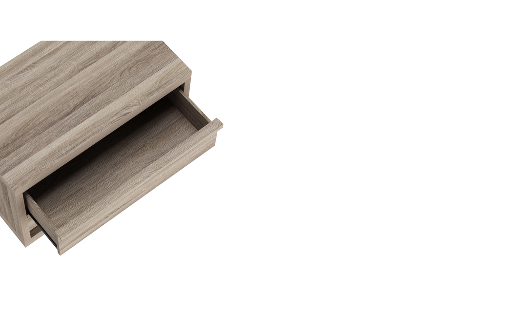 Manhattan Comfort Navis Wooden Nightstand With Two Drawers-Jennifer Furniture