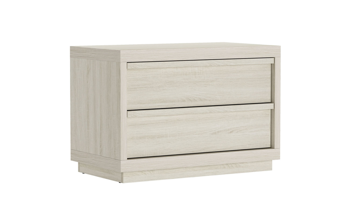 Manhattan Comfort Navis Wooden Nightstand With Two Drawers-Jennifer Furniture