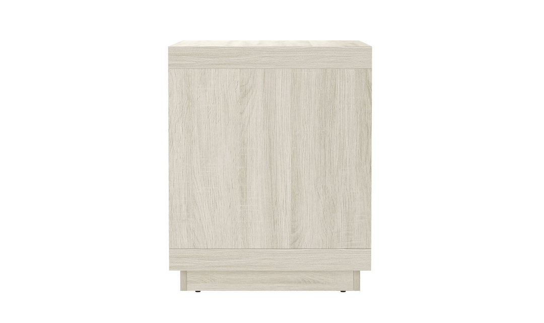 Manhattan Comfort Navis Wooden Nightstand With Two Drawers-Jennifer Furniture