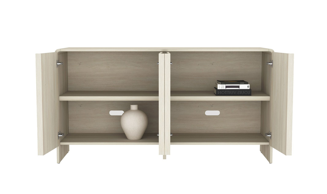 Manhattan Comfort Novara Wooden Sideboard With Four Door