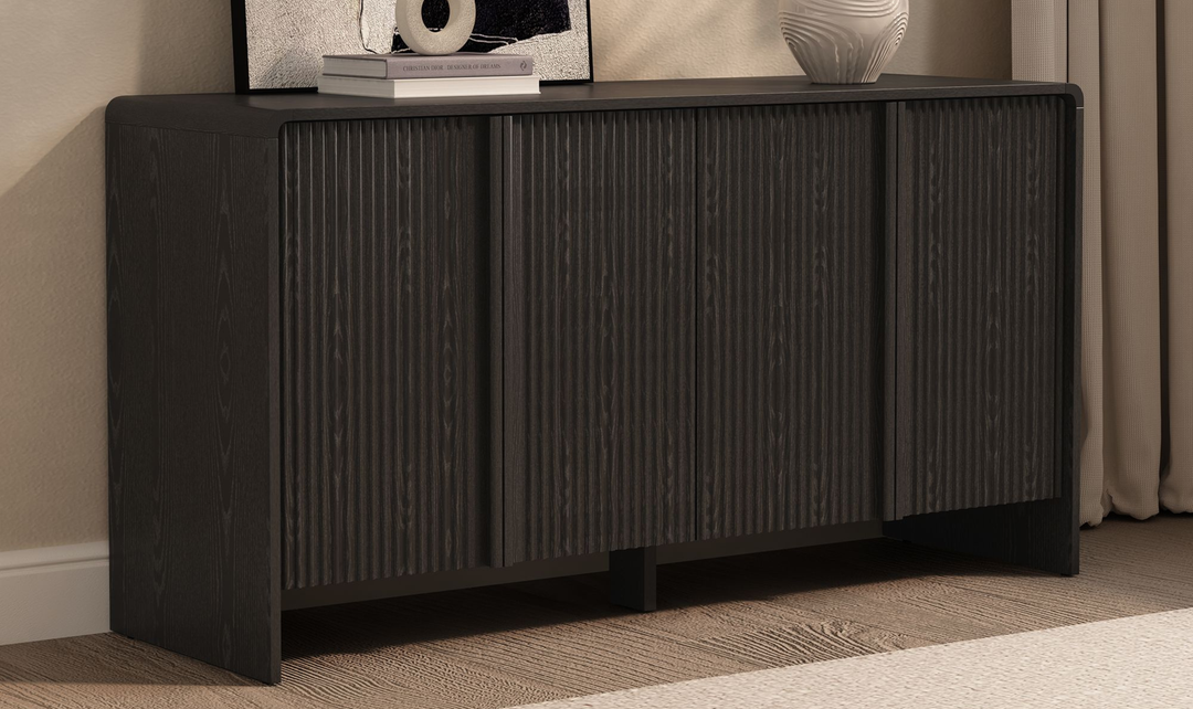 Manhattan Comfort Novara Wooden Sideboard With Four Door