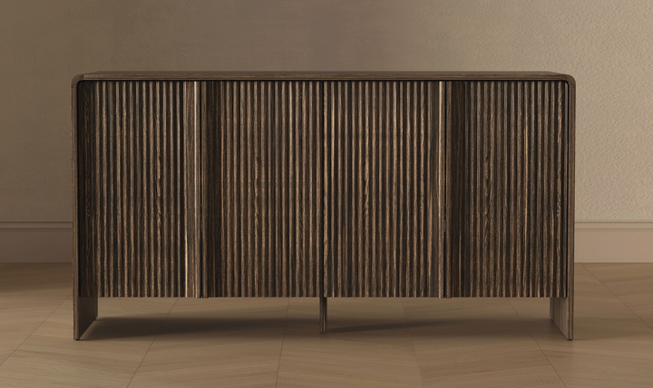 Manhattan Comfort Novara Wooden Sideboard With Four Door