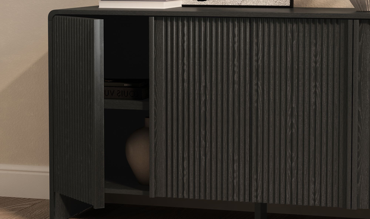 Manhattan Comfort Novara Wooden Sideboard With Four Door