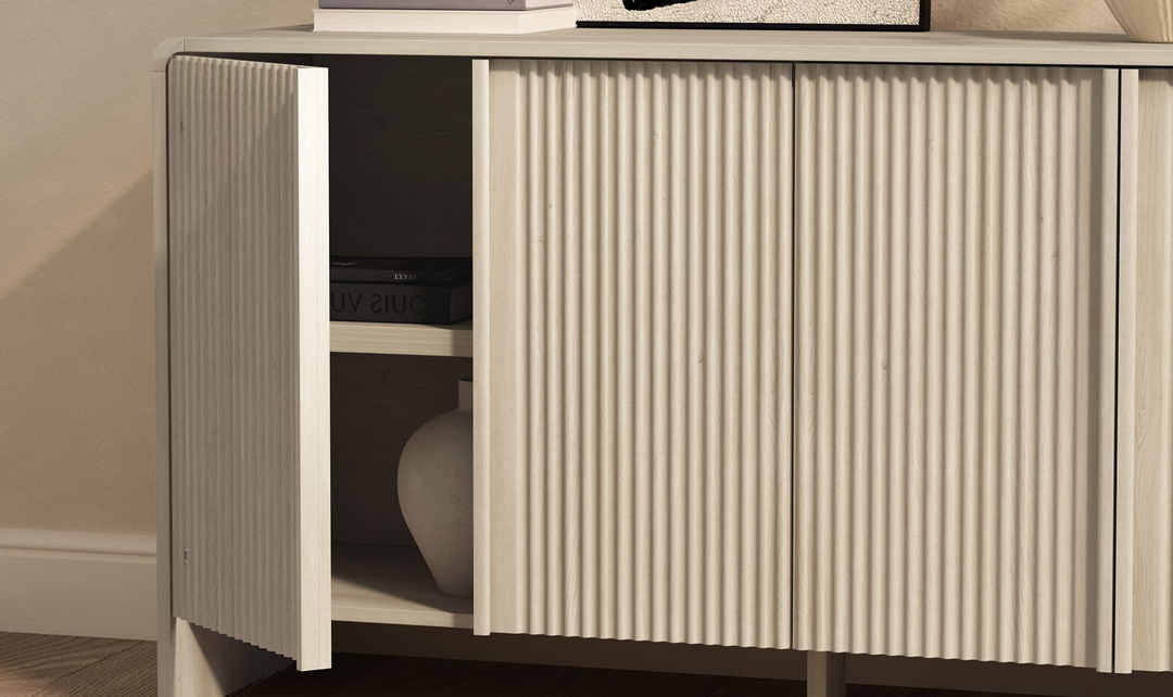 Manhattan Comfort Novara Wooden Sideboard With Four Door