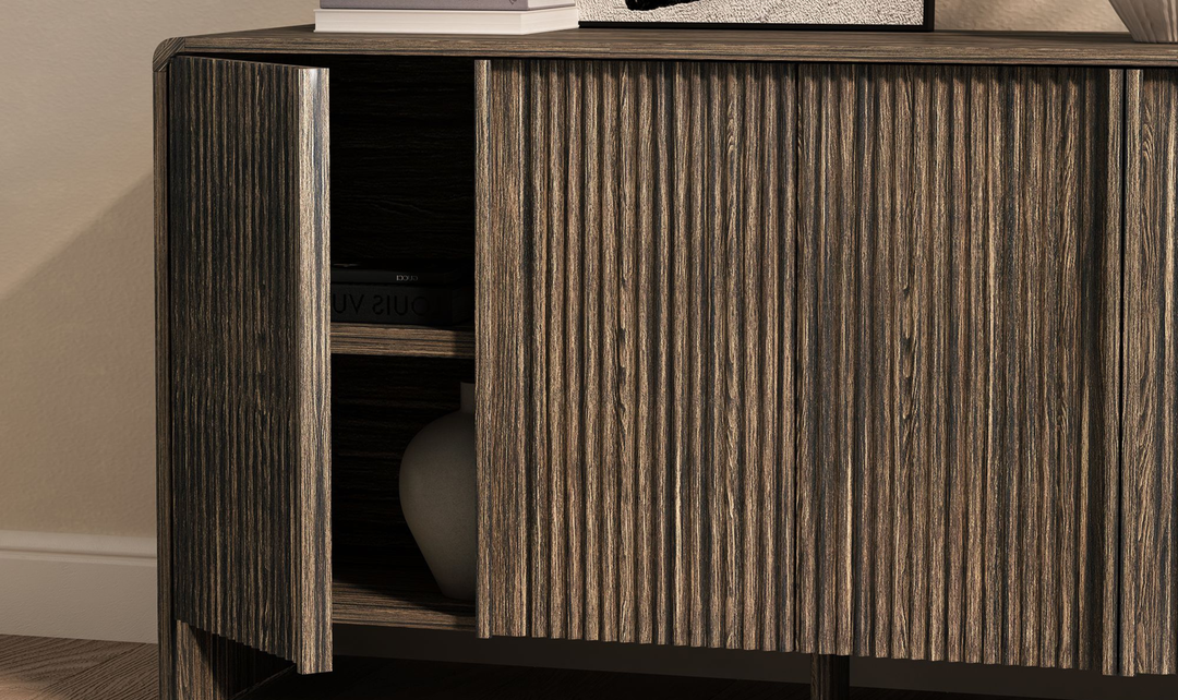 Manhattan Comfort Novara Wooden Sideboard With Four Door