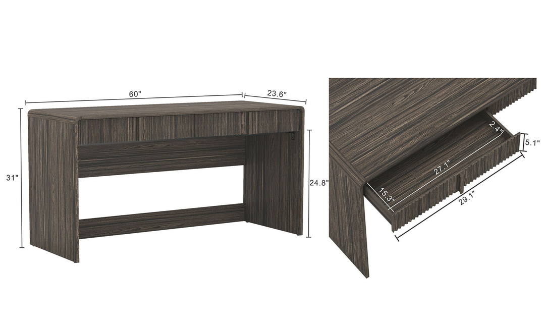 Manhattan Comfort Novara Writing Desk With Two-Drawer-jennifer