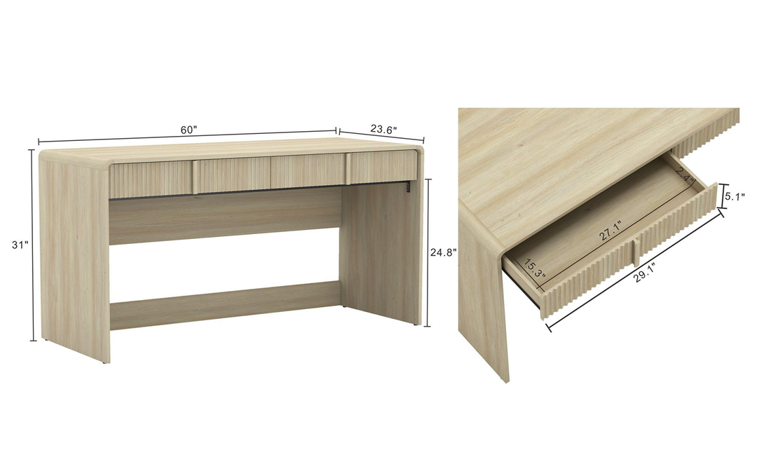 Manhattan Comfort Novara Writing Desk With Two-Drawer-jennifer