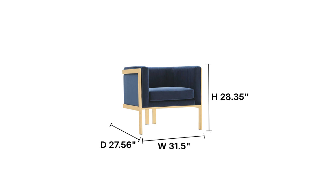 Manhattan Comfort Paramount Velvet Accent Chair