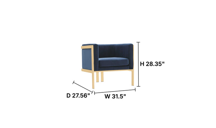Manhattan Comfort Paramount Velvet Accent Chair