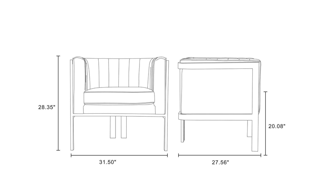 Manhattan Comfort Paramount Velvet Accent Chair
