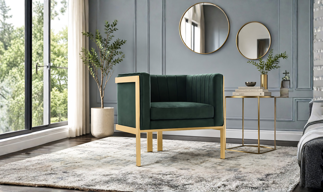 Manhattan Comfort Paramount Velvet Arm Chair-Jennifer Furniture