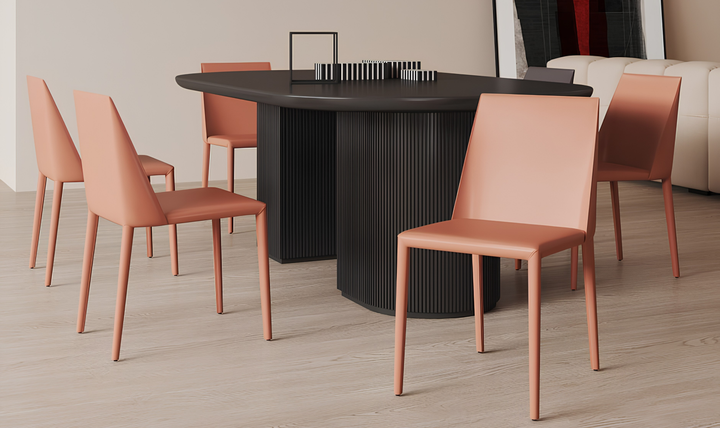 Manhattan Comfort Paris Vegan Leather Dining Chair-Jennifer Furniture