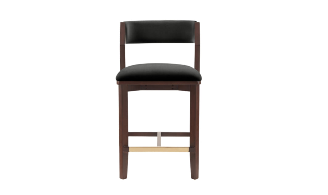 Manhattan Comfort Patricia Wood Upholstered Counter Stool