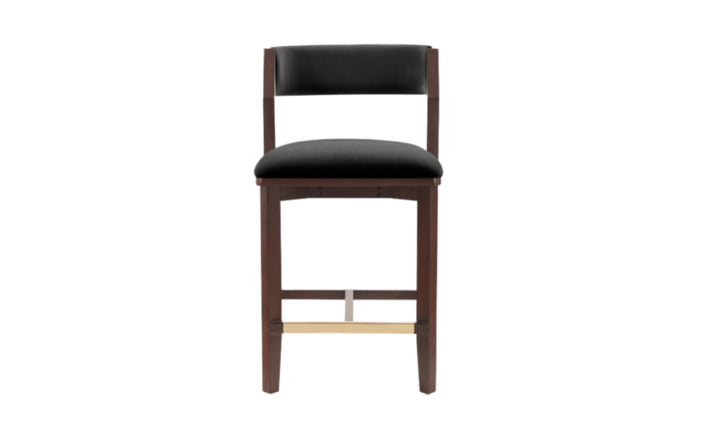 Manhattan Comfort Patricia Wood Upholstered Counter Stool