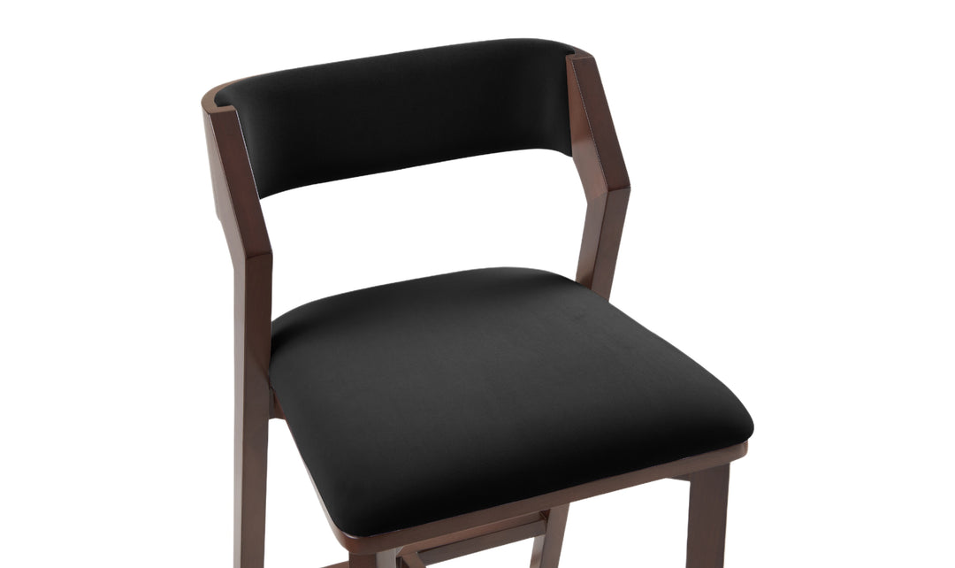 Manhattan Comfort Patricia Wood Upholstered Counter Stool