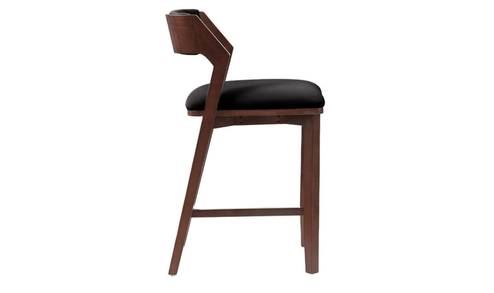 Manhattan Comfort Patricia Wood Upholstered Counter Stool